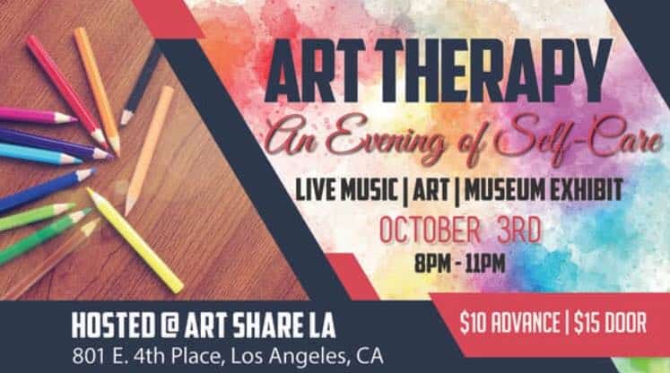 Art Therapy show flyer